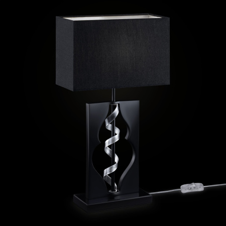 Настольная лампа 1*E14 40Вт Черный и Хром IP20 Intreccio ARM010-11-R Maytoni