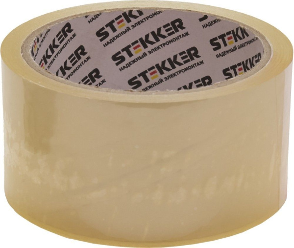Скотч упаковочный STEKKER INTP1-4836 48 мм., 36 м., прозрачный Скотч упаковочный STEKKER INTP1-4836 48 мм., 36 м., прозрачный