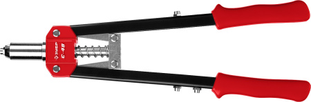 Заклепочник двуручный силовой, "С-48" 31198, для заклёпок d=2,4-4,8мм - алюминий, сталь, нерж сталь, усиленный литой корпус ЗУБР