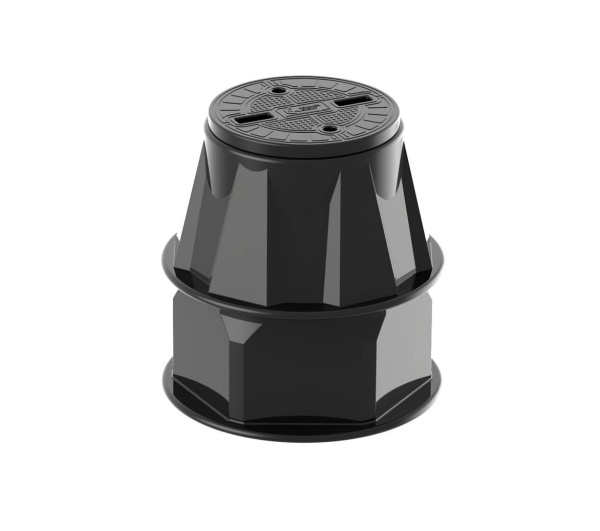 Пластиковый колодец КС-2.2 (H=630 мм, d=600 мм, Dкр=400 мм) Промрукав