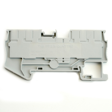 Зажим пружинный, 4-проводной проходной ЗНИ - 2,5, JXB PT 2,5, серый LD574-1-25 STEKKER