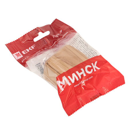 Минск Выключатель 1-клавишный ОП 10А с индикатором светлое дерево EKF