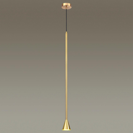 Подвесной св-к LED GU10 7W 220V PIPA золотистый/металл ODEON LIGHT