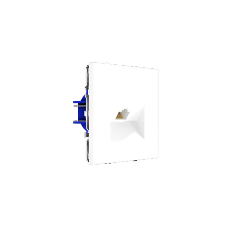 Розетка компьютерная встраиваемая Voltum S70 RJ45 КАТ.6, (белый глянцевый)