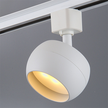 Светильник трековый 1ф. GTR-GX53-1-IP40-W ЧАША белый под лампу GX53 однофазный 90*90*70 1/50 General