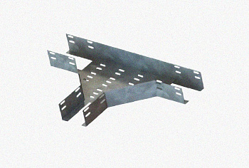 Лоток тройниковый перфорированный ОТ 500х65 УХЛ1, оцинкованный лист S1,5