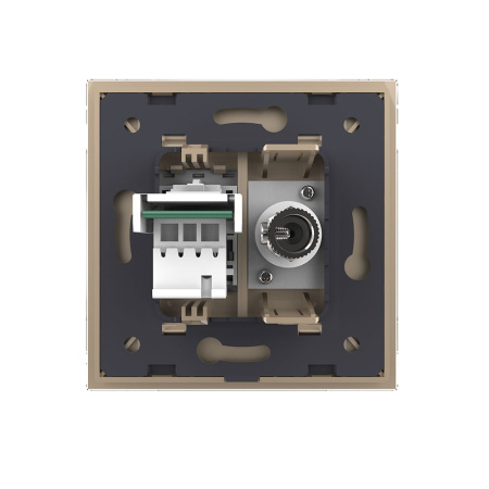 Розетка ТВ/ТЛФ Золотая Livolo