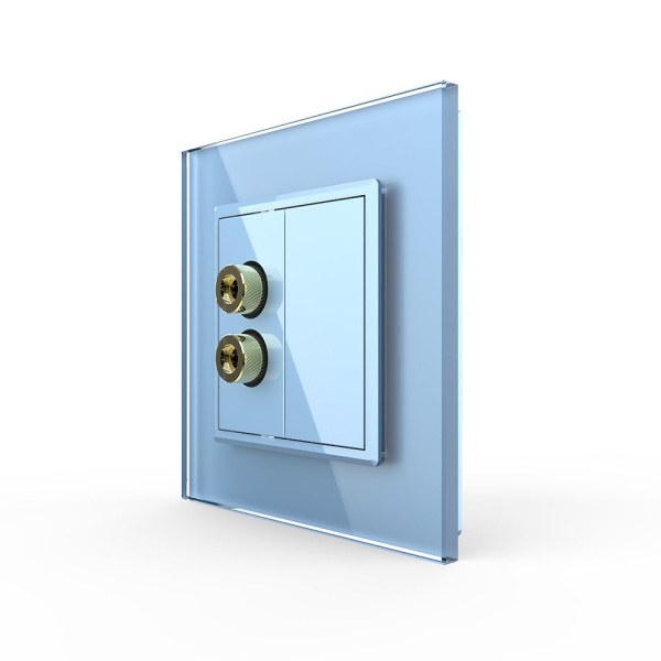 Розетка акустическая SOUND Синяя Livolo