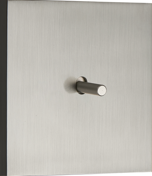 Donel N96 Переключатель на 1 тумблер, Цилиндр, 10AX 250V, Вороненая сталь, серия DT