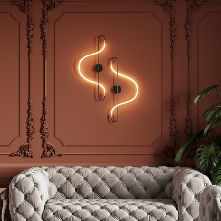 Настенный св-к IP20 LED 12W 720Лм 4000K KEYS черный/античная бронза ODEON LIGHT