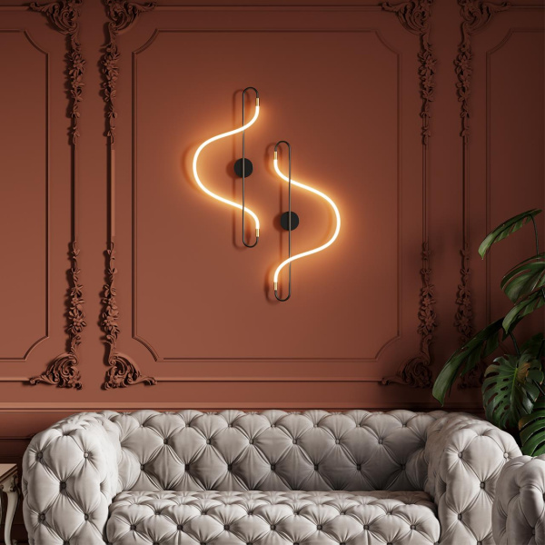 Настенный св-к IP20 LED 19W 1140Лм 4000K KEYS черный/античная бронза ODEON LIGHT