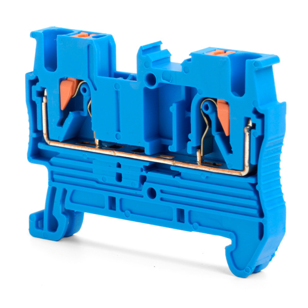 Зажим пружинный, 2-проводной проходной ЗНИ - 2,5, JXB PT 2,5, серый LD572-2-25 STEKKER