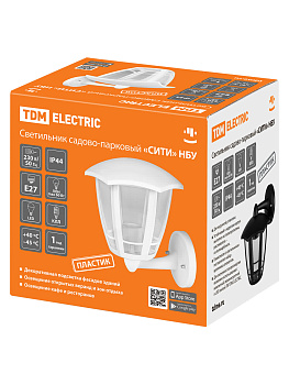 Светильник садово-парковый "СИТИ" НБУ 07-60-003 У1 6-ти гранник настенный вверх серый TDM