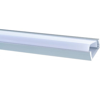 Профиль накл.+рассеив.+аксес. 2000х16x7мм алюм/поликарб General