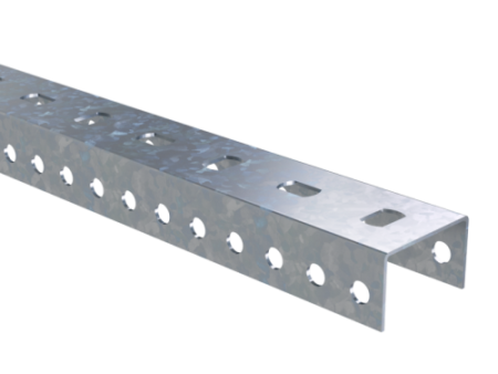 П-образный профиль PSL, L2700, толщ.1,5 мм, нержавеющая сталь AISI 304 DKC