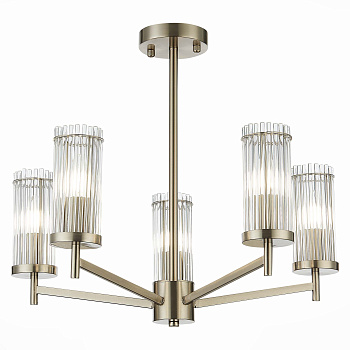 Люстра потолочная Никель/Прозрачный E14 5*60Вт SL1233.102.05 ST LUCE
