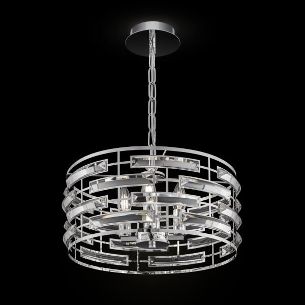 Подвесной светильник 4*E14 60Вт Хром IP20 Frontera MOD067PL-04CH Maytoni