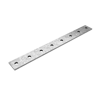 Пластина 8 отверстий для СТРАТ профиля, толщ. 5,0 мм, гальван. цинк Ostec