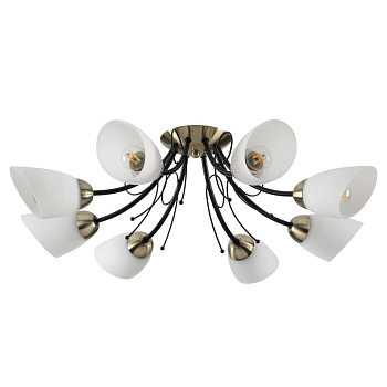 Люстра Потолочная E27 8*40W 220V ELIANA черный,бронза LUMION