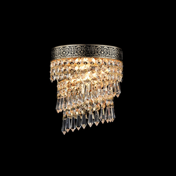 Бра 1*E14 60Вт Золото Антик IP20 Cascade DIA522-WL-01-G Maytoni