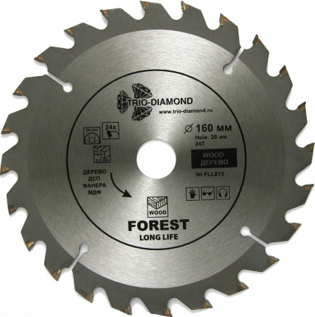 Диск пильный 160*20*24Т FLL813 Trio-Diamond