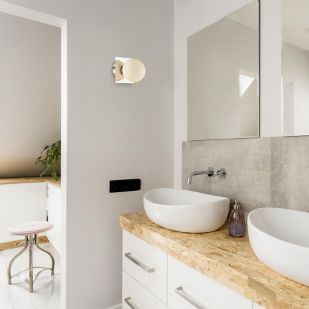 Бра G9 1*40W 220V ASTRID хром,белый LUMION