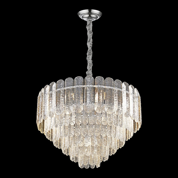 Люстра подвесная Хром/Прозрачный E14 13*40Вт WE129.13.103 WERTMARK