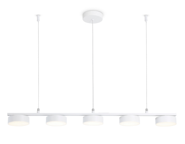 Светильник светодиодный подвесной FL51733/5 WH белый 3000K/4200K/6400K 25W 800*100*1000 (Без ПДУ) Ambrella Light