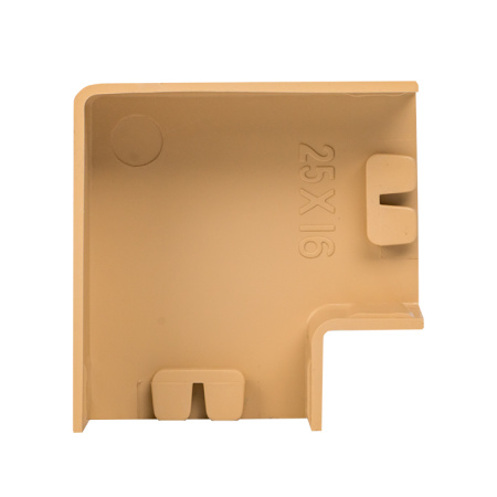 Поворот 90 гр, (25х16) (4 шт) светлое дерево EKF-Plast