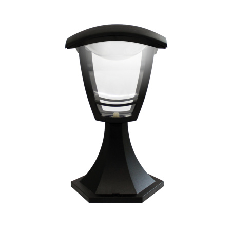 11-181 Св-к садово-парковый, светод-й, столб мал, «Валенсия», 8Вт, 4-х гран., 720Лм, 6500К, черн APEYRON