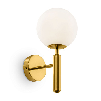 Настенный светильник (бра) 1*E14 40Вт Латунь IP20 Zelda FR5124WL-01BS Freya