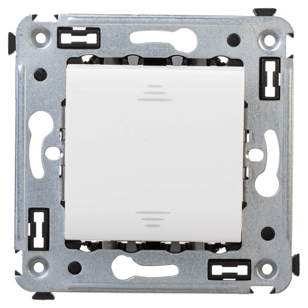 Перекрестный переключатель одноклавишный в стену, "Avanti", "Белое облако" DKC