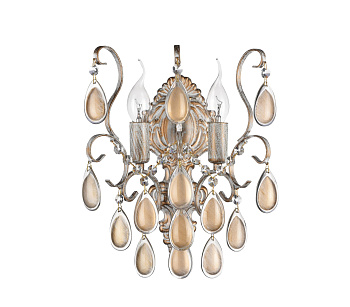 Настенный светильник (бра) 2*E14 40Вт Белый с Золотом IP20 Chabrol FR2302-WL-02-WG Freya