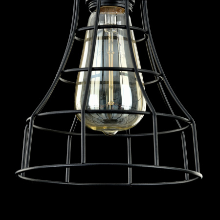 Подвесной светильник 1*E27 60Вт Черный IP20 Denver T449-PL-01-B Maytoni