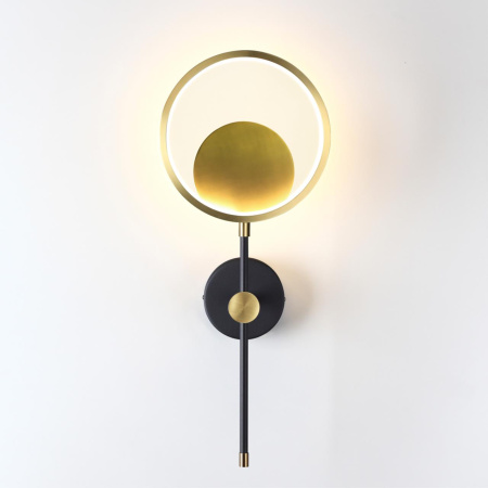 Настенный св-к IP20 LED 15W 957Лм 3000K DENZEL металл/черный с бронзой ODEON LIGHT