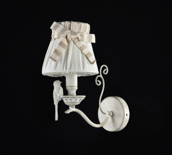 Бра 1*E14 40Вт Белый Антик IP20 Bird ARM013-01-W Maytoni