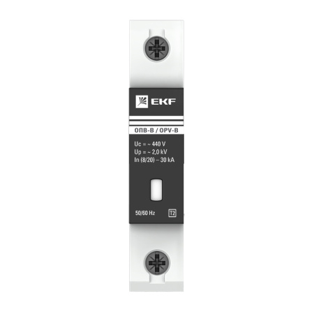 Ограничитель импульсных напряжений ОПВ-B/1P In 30кА 400В с сигн. EKF PROxima 