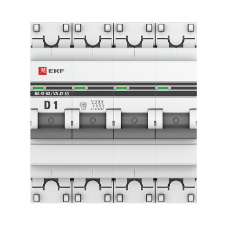 Выключатель автоматический ВА МОД 4П 1А D 4,5кА PROxima EKF