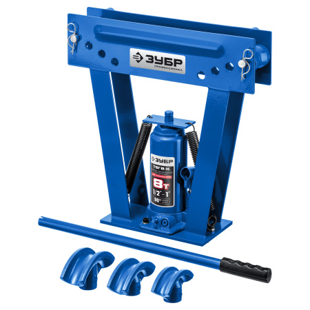 Гидравлический вертикальный трубогиб ЗУБР Профессионал ТВГ-8-K 1/2-1", 8 т в кейсе