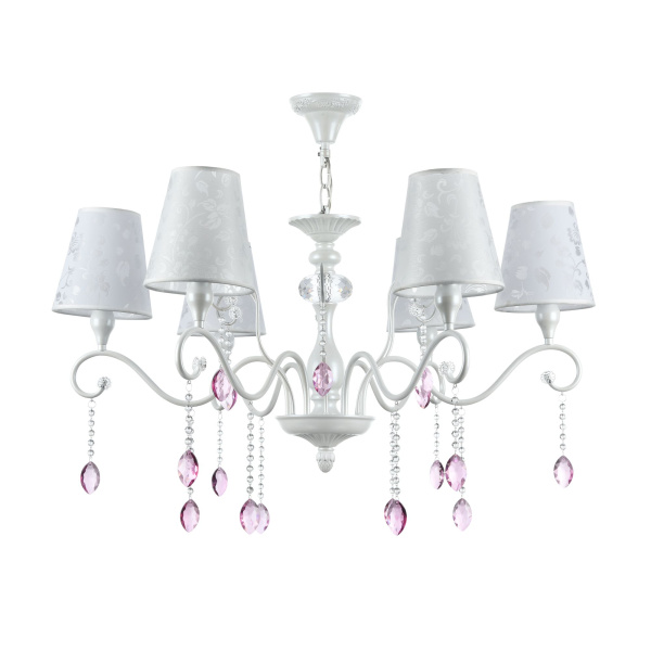 Люстра 6*E14 40Вт Жемчужный белый IP20 Adelaide FR2306-PL-06-W Freya