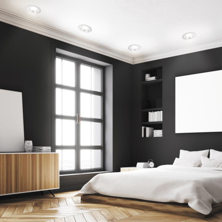 Встр.димм.св-к с пультом ДУ IP20 LED 2700~5000К GESTION белый/серебро C NOVOTECH