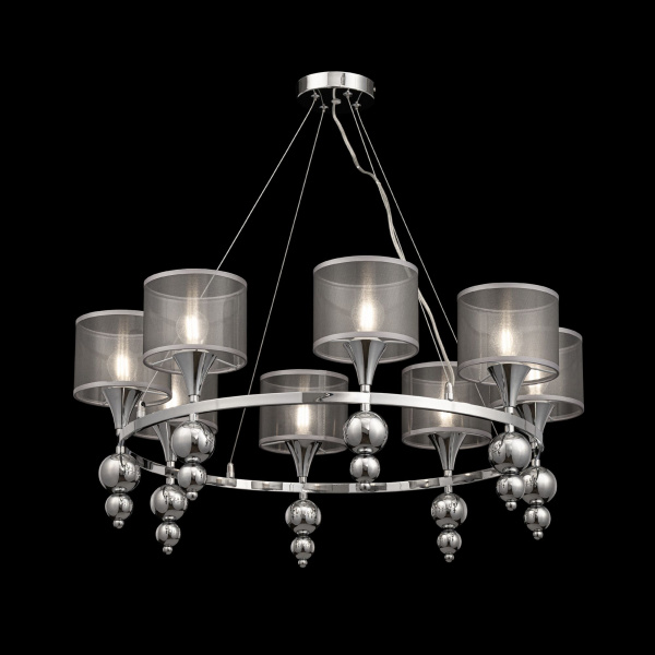 Люстра 8*E14 40Вт Хром IP20 Lauren FR5093PL-08CH Freya