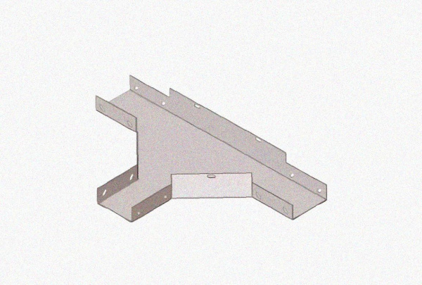 Лоток тройниковый глухой ОТГ 600х100 УХЛ1, оцинкованный лист S1,5
