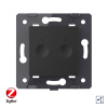 Двухклавишный проходной сенсорный выключатель ZigBee Module, цвет черный (механизм) Livolo