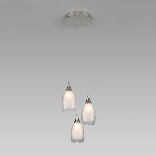 Подвесной светильник с плафонами 3*E14 15Вт хром IP20 Cosmic (50085/3 хром) Eurosvet