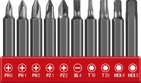 ViX-T отвертка-трансформер аккумуляторная 3.6 В, в кейсе с 10 битами ЗУБР