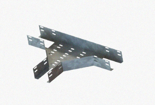 Лоток тройниковый перфорированный ОТ 400х65 УХЛ1, оцинкованный лист S1,2