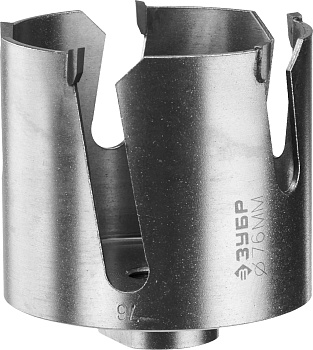 ПРОУНИВЕРСАЛ 76мм, коронка с твердосплавными резцами ЗУБР