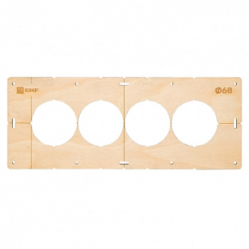 Шаблон для подрозетников c 4 отв, диам, 68 мм Expert EKF