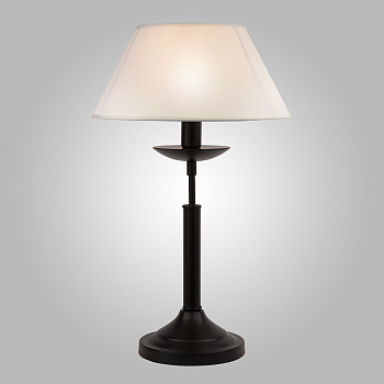 Настольная лампа с абажуром 1*E14 40Вт черный IP20 Hotel (01010/1 черный) Eurosvet